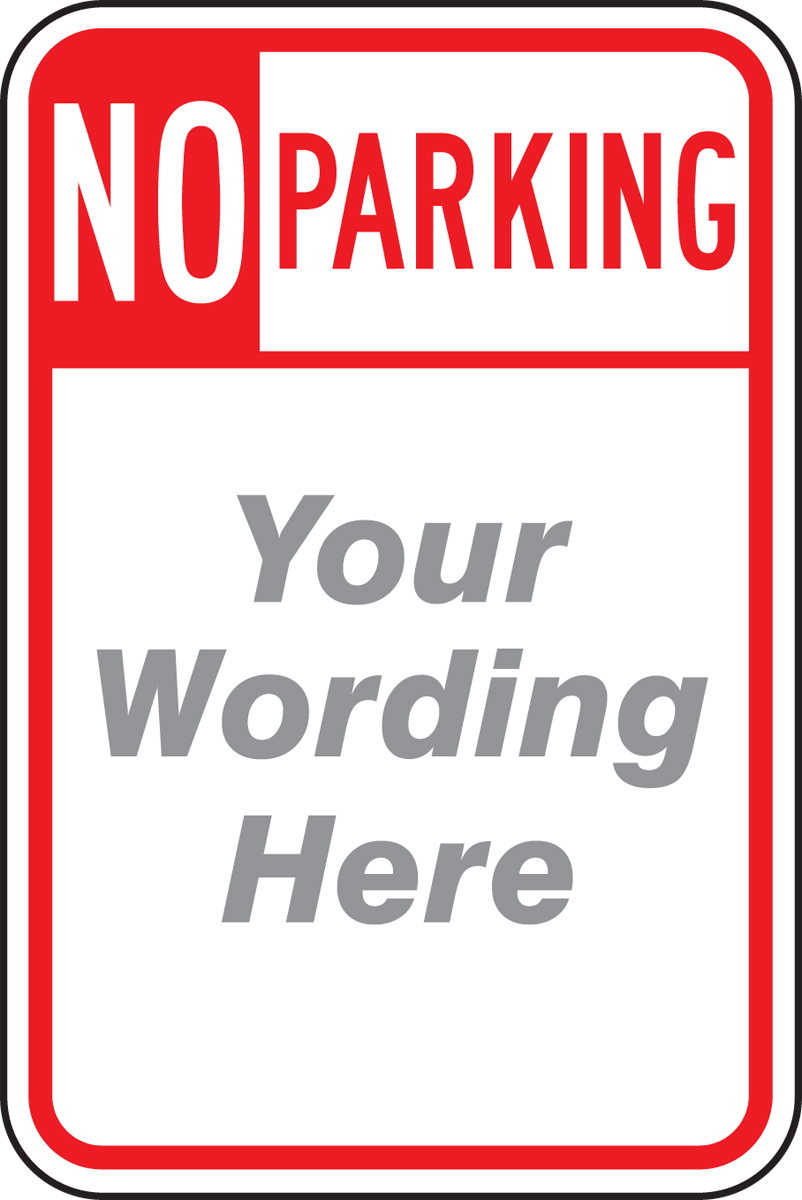 NO PARKING ___