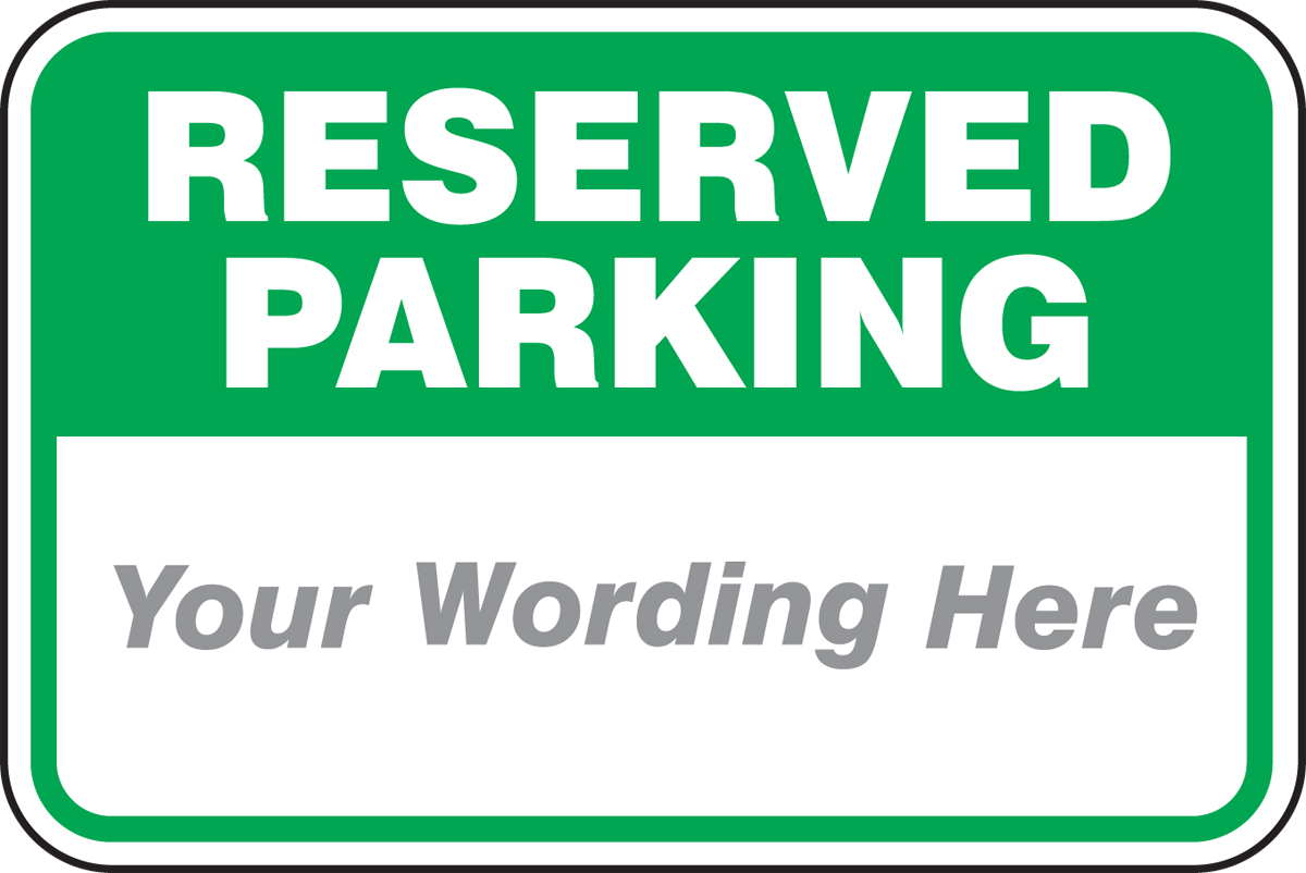 Personalised reserved parking space