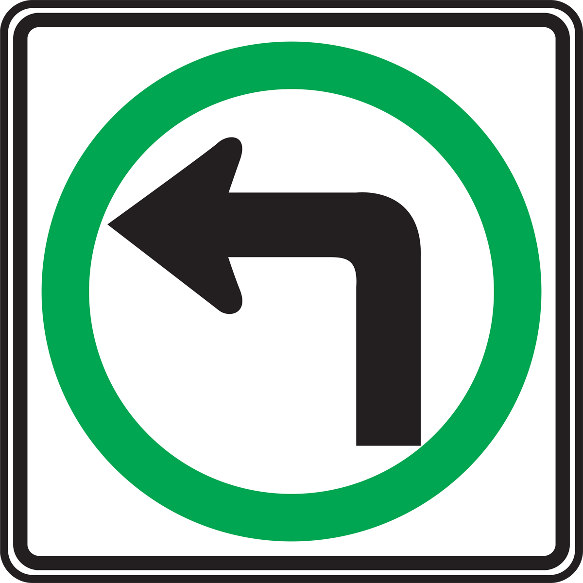 LEFT TURN ONLY 