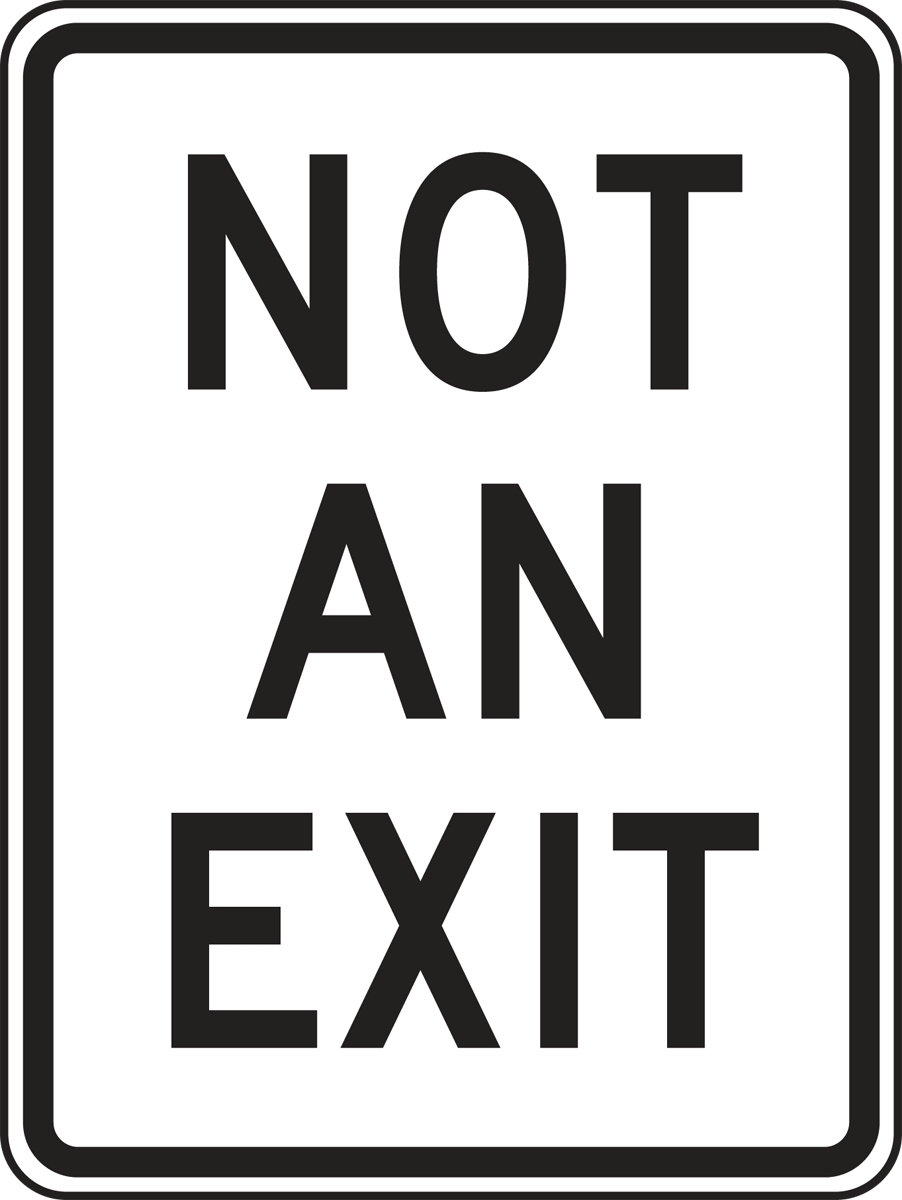 NOT AN EXIT