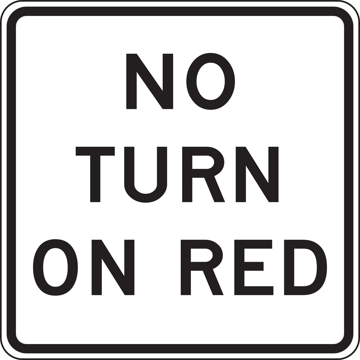 NO TURN ON RED