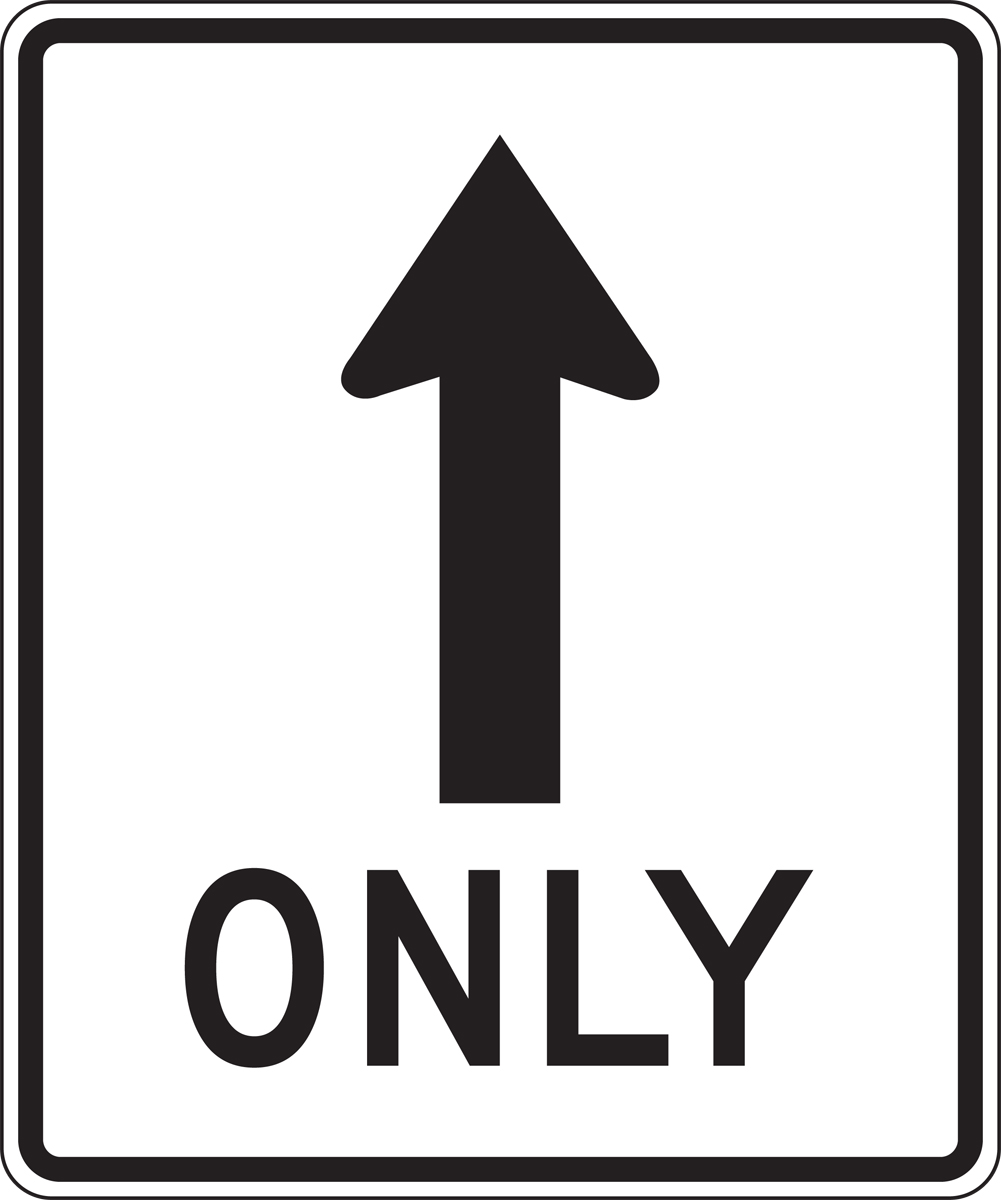 Straight Thru Only Traffic Sign Aluminum METAL Sign 