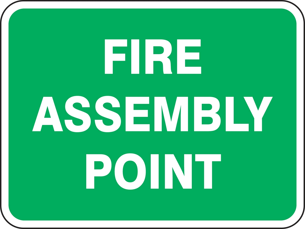 fire assembly point sign 