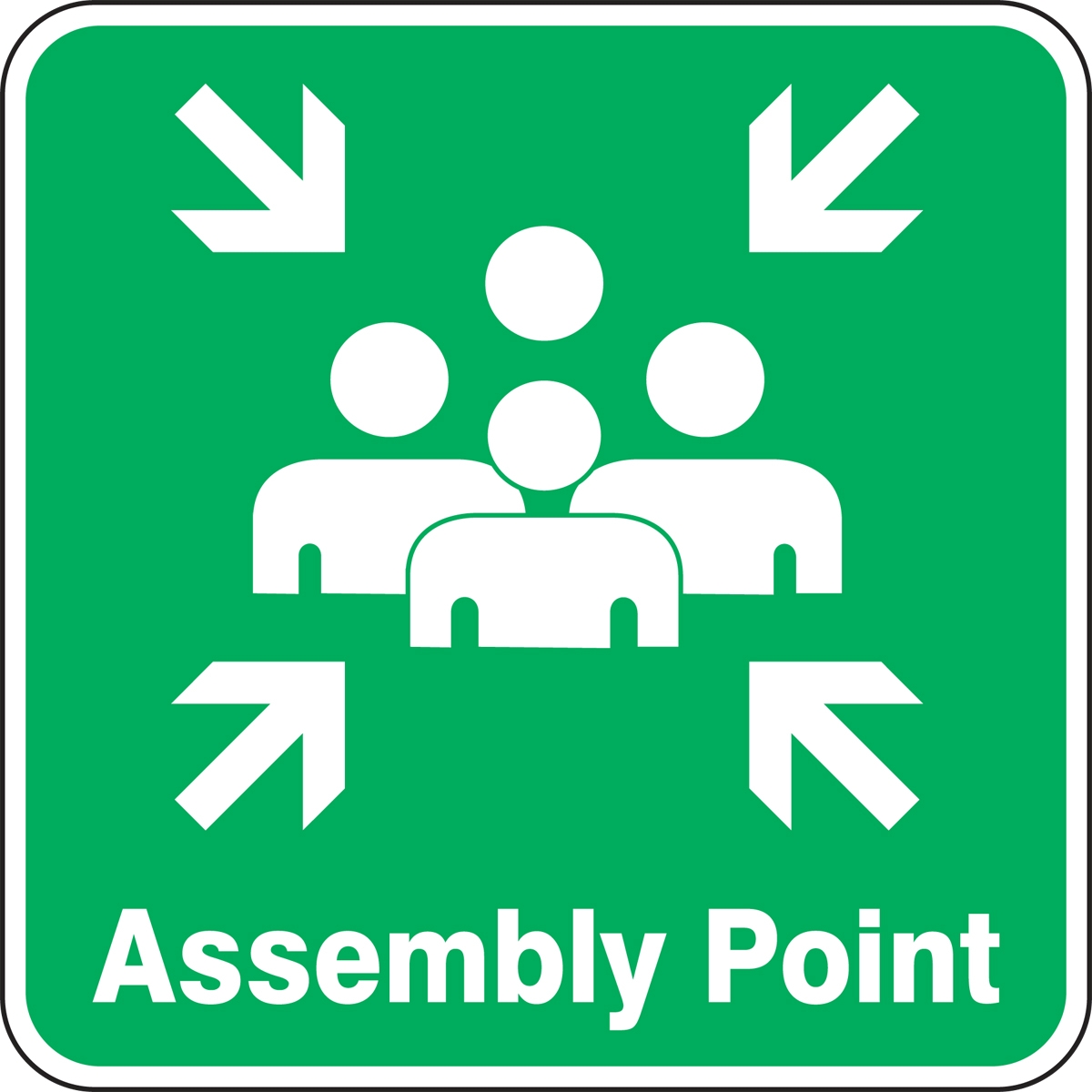 Safe Assembly Point Sign Board