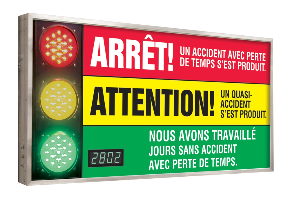 Digi-Day® 3 Electronic Signal Scoreboards: We Have Worked _ Days Without A Lost Time Accident