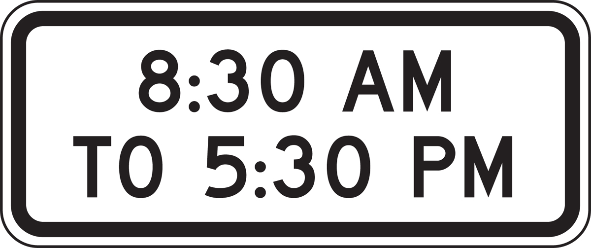 8:30 AM TO 5:30 PM (PLAQUE)