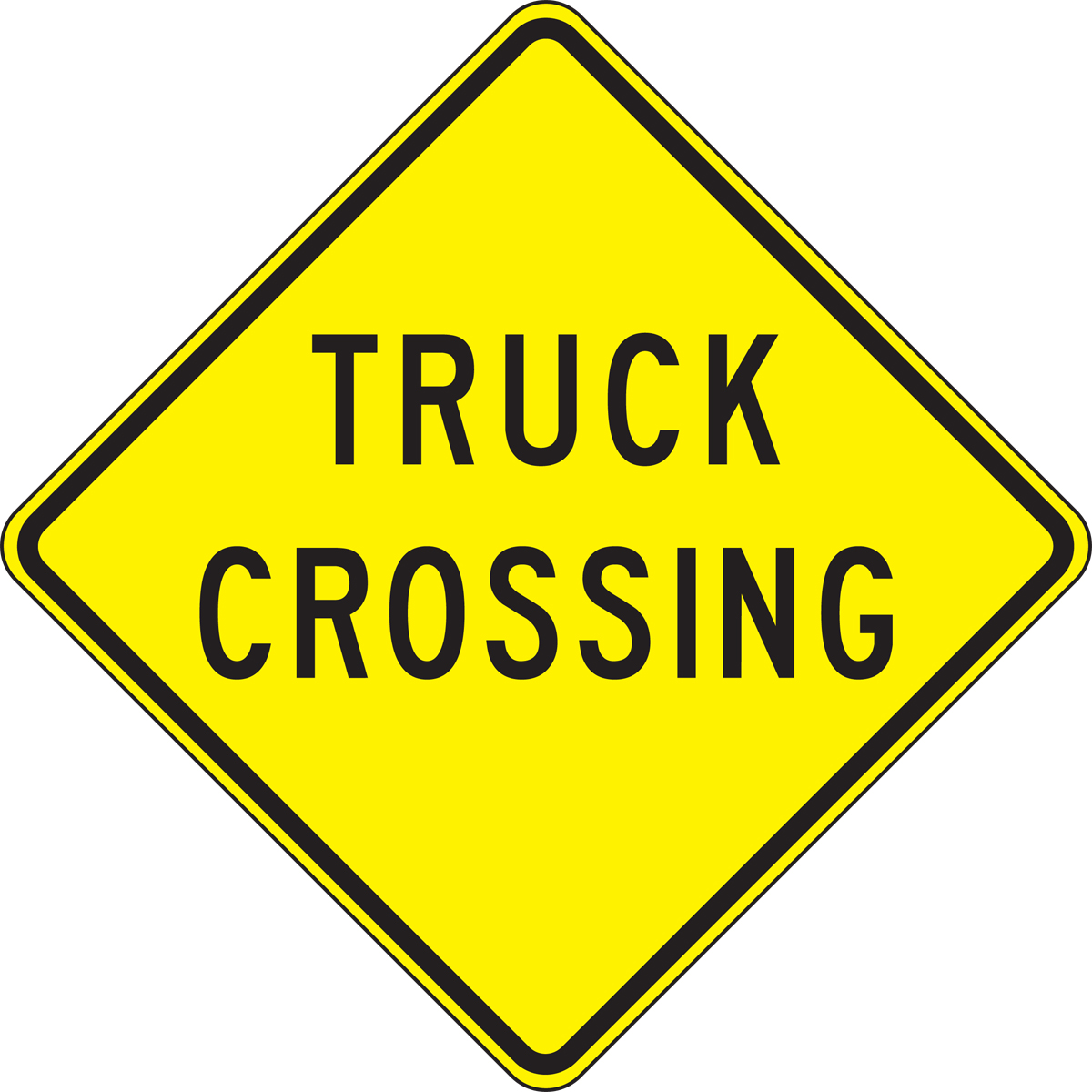 TRUCK CROSSING