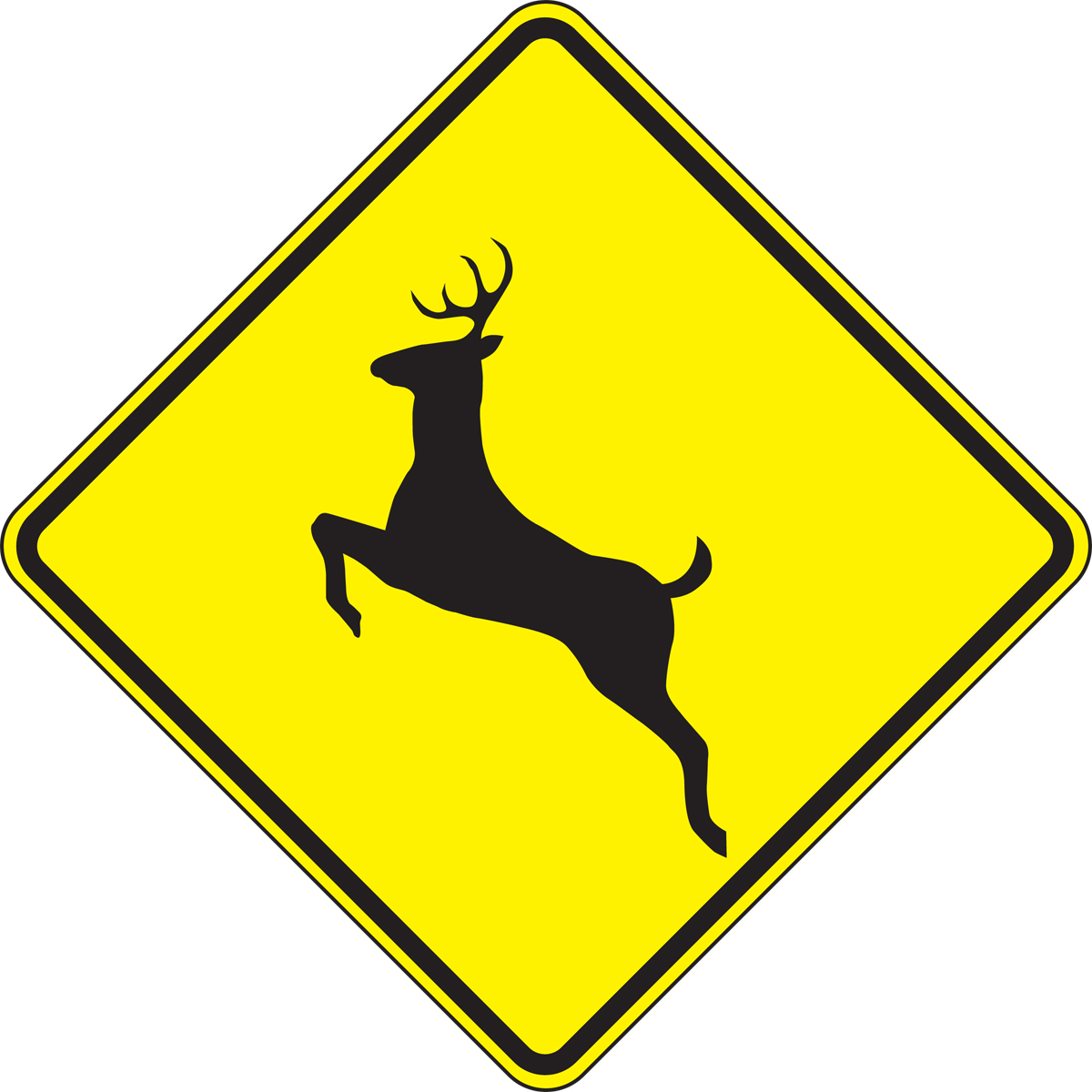 (DEER CROSSING PICTORIAL)