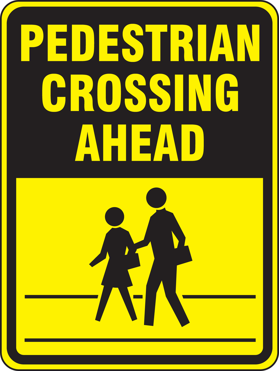 9"x12" FREE SHIPPING PEDESTRIAN CROSSING" metal sign "SLOW