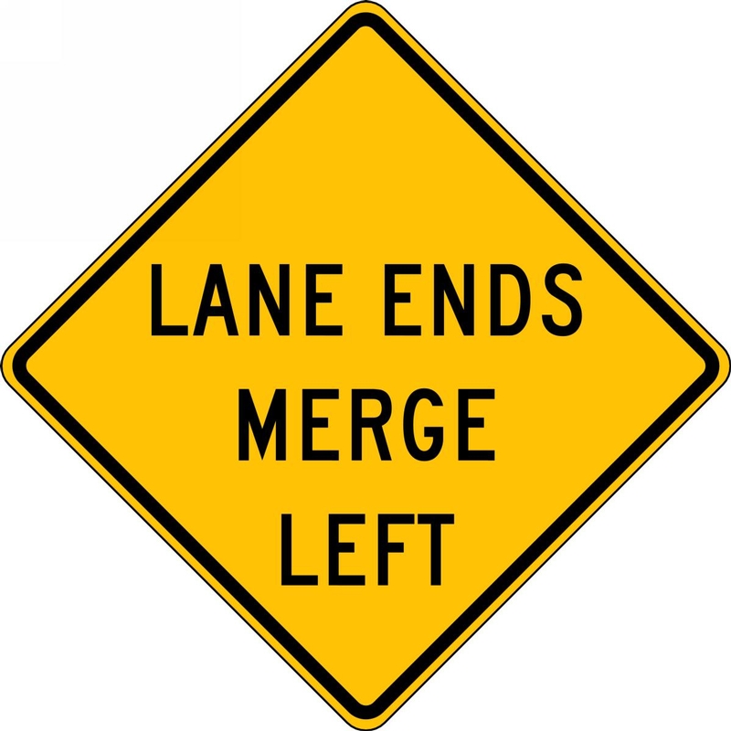 LANE ENDS MERGE ____