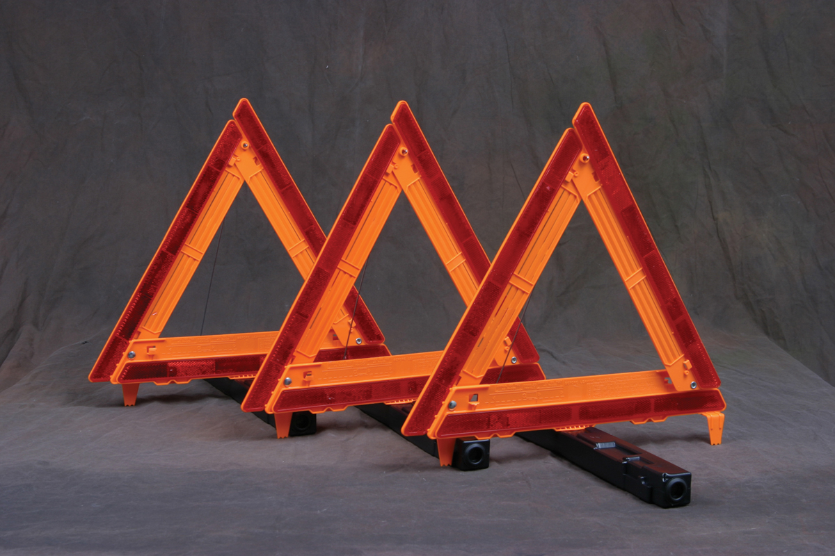 Warning Triangle Safety Triangle Triple Warning Reflector Roadside Hazard Sign 