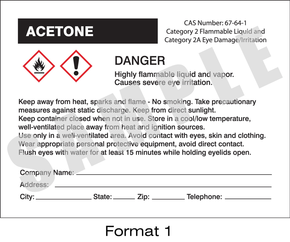 Bumper Stickers Decals Magnets 5 8 Kit OSHA Compliant Pictogram GHS 