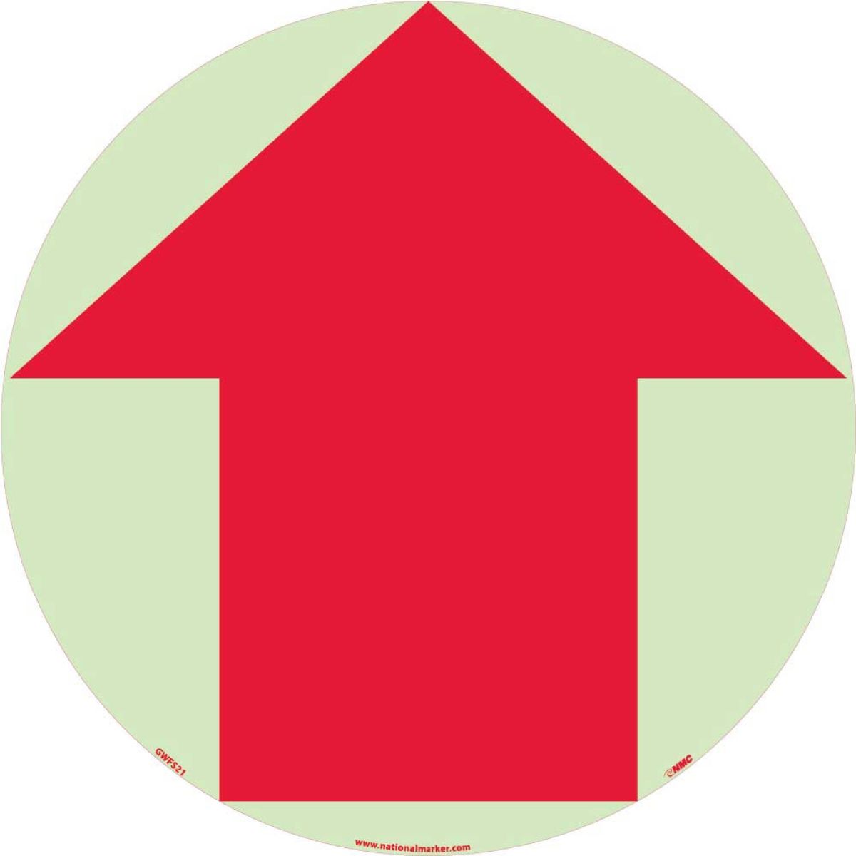 ARROW GRAPHIC GLOW WALK ON FLOOR SIGN