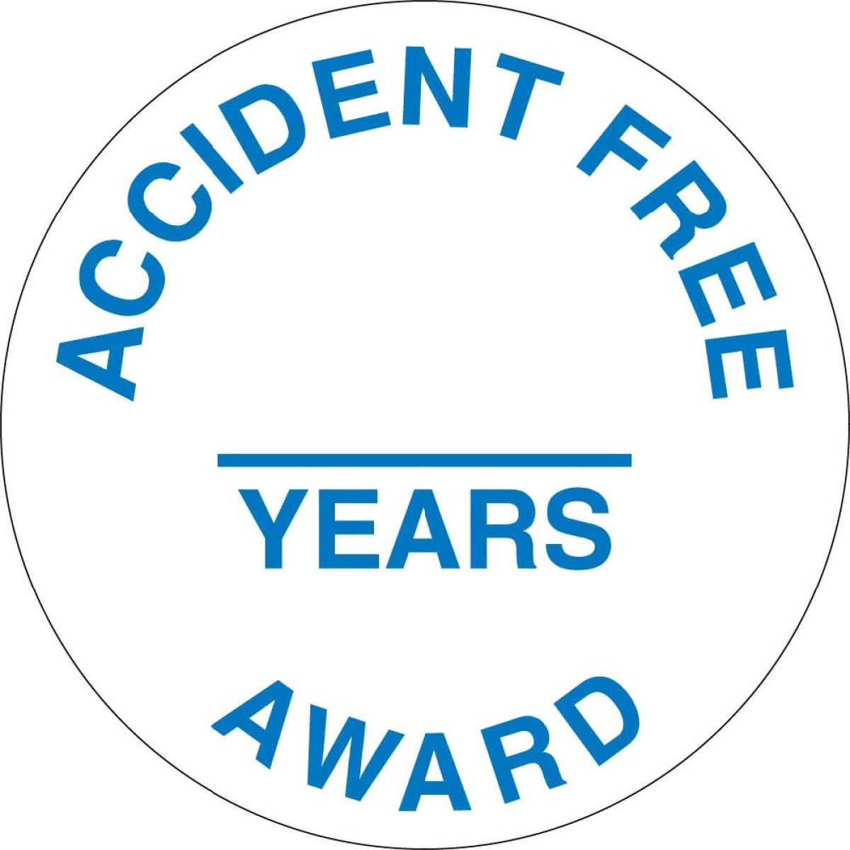 ACCIDENT FREE & YEARS AWARD HART HAT EMBLEM
