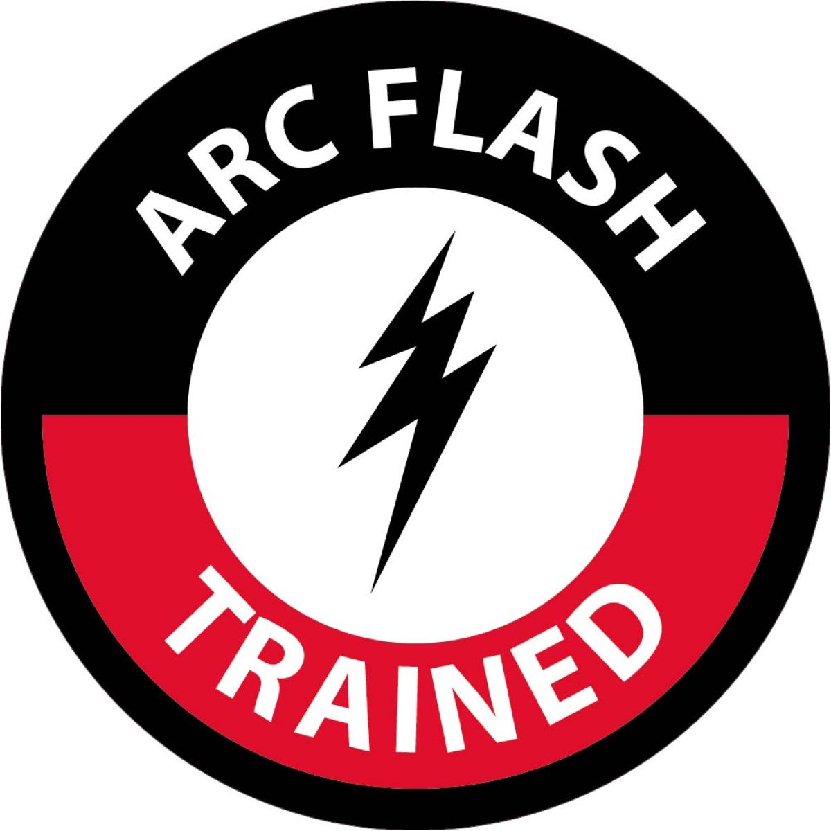 ARC FLASH TRAINED HARD HAT LABEL