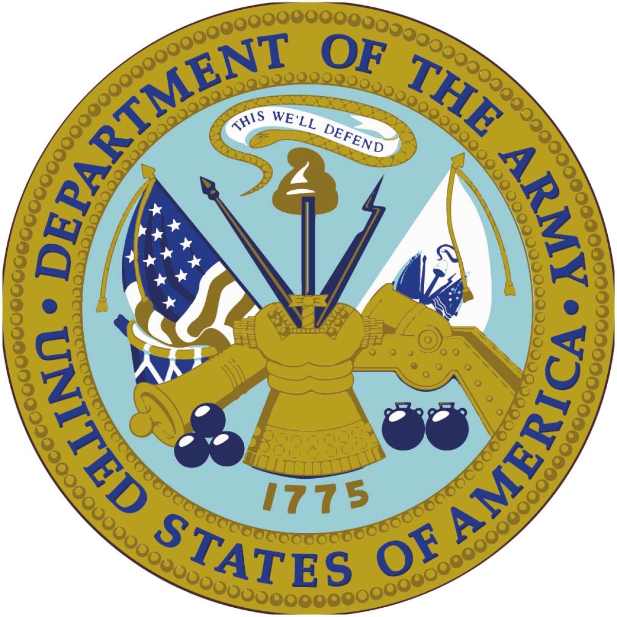 DEPARTMENT OF THE ARMY HARD HAT LABEL