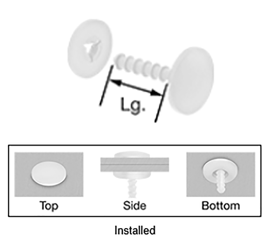 Two Piece Push In Rivets HTR148