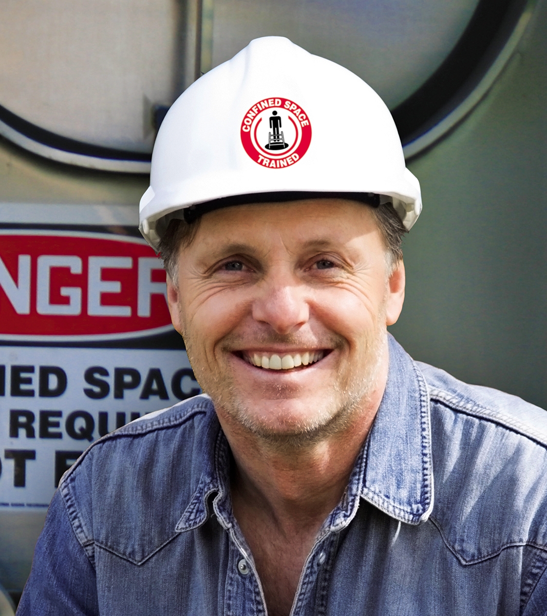 CONFINED SPACE TRAINED (W/GRAPHIC)