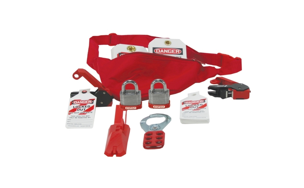 Lockout Tagout , Legend: LOCKOUT / TAGOUT POUCH KIT