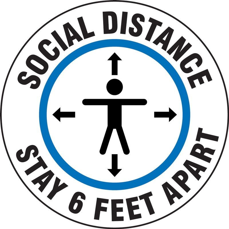 Social Distance Stay 6 Feet Apart