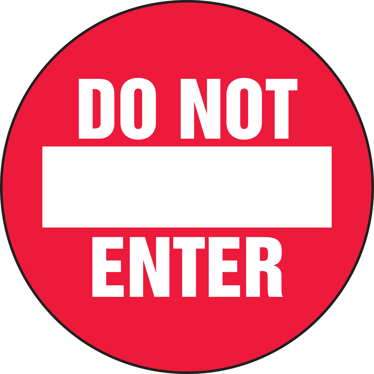 DO NOT ENTER