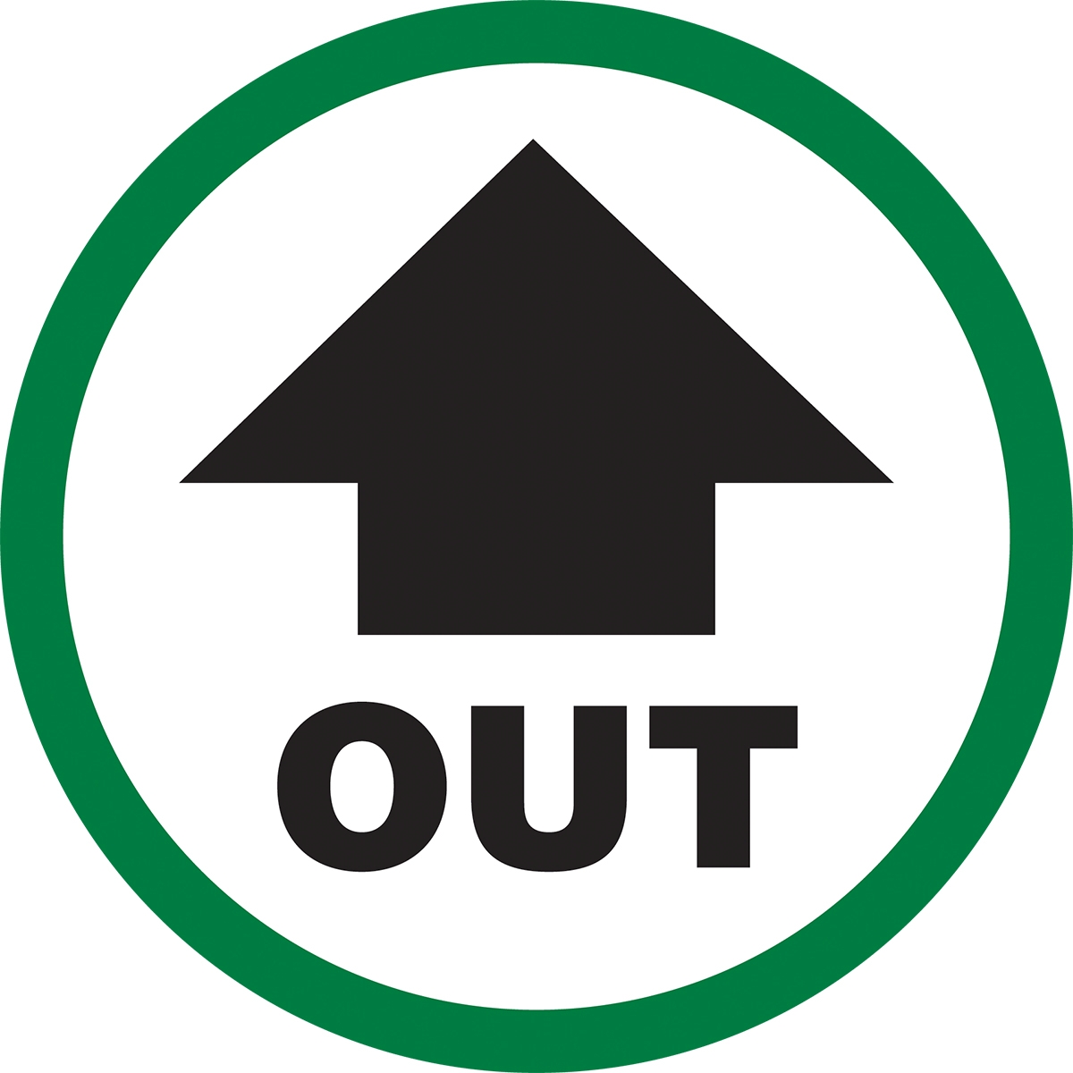 OUT (W/ARROW)