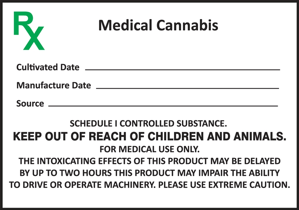 Safety Label: Medical Cannabis