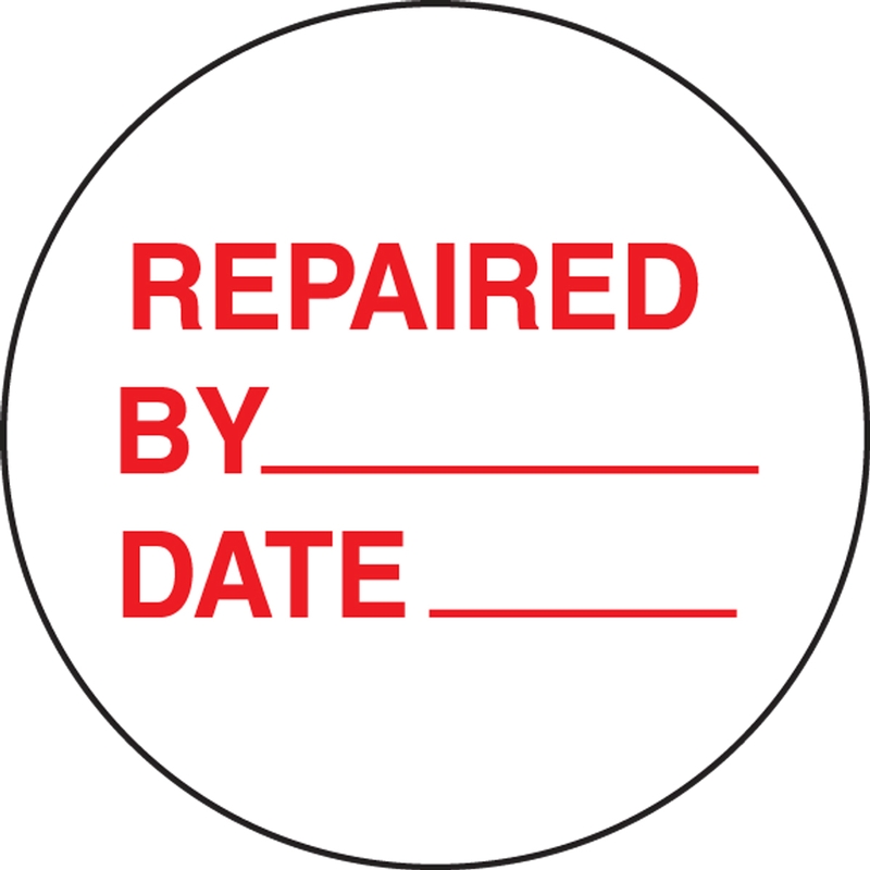 REPAIRED BY ___ DATE ___