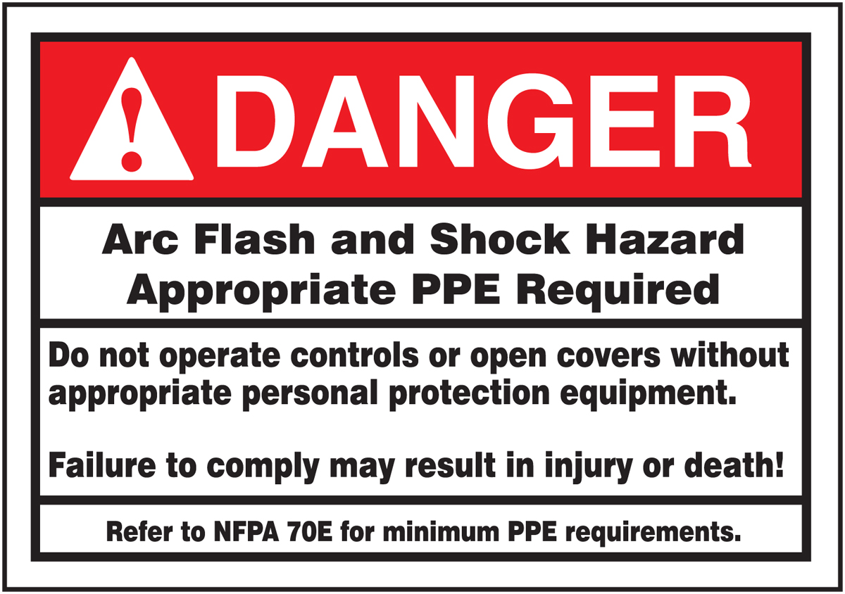 ELECTRICAL LABEL - ARC FLASH