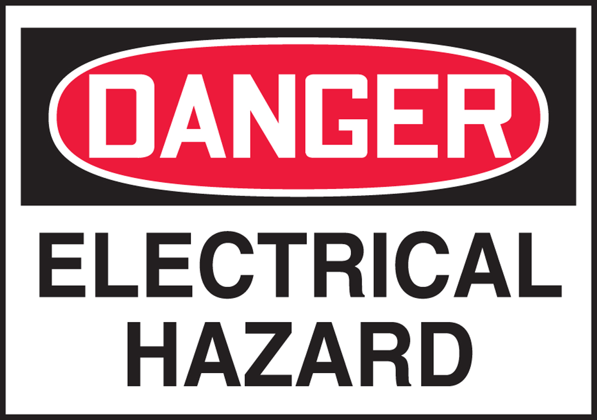 DANGER ELECTRICAL HAZARD