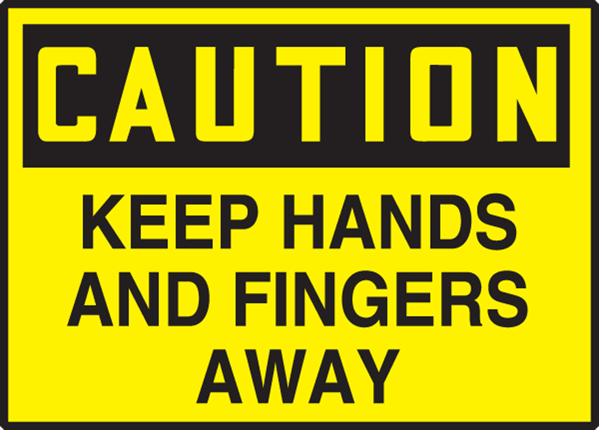 KEEP HANDS AND FINGERS AWAY
