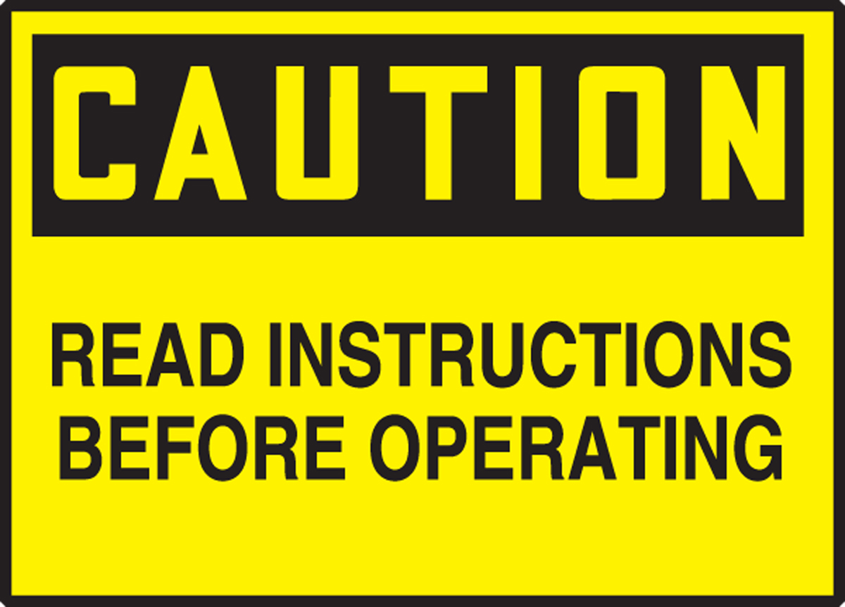 READ INSTRUCTIONS BEFORE OPERATING