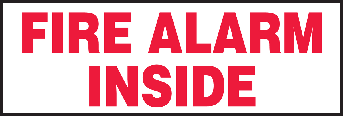 FIRE ALARM INSIDE