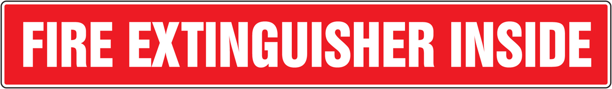FIRE EXTINGUISHER INSIDE