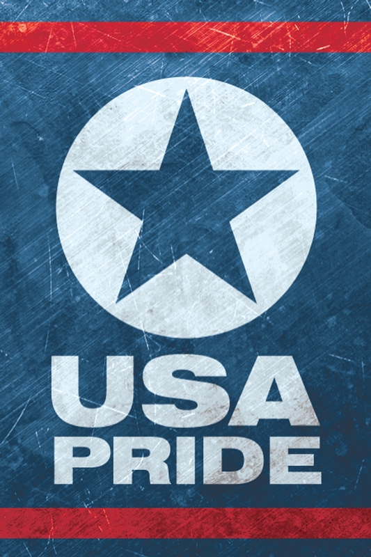 Hard Hat Stickers: USA Pride
