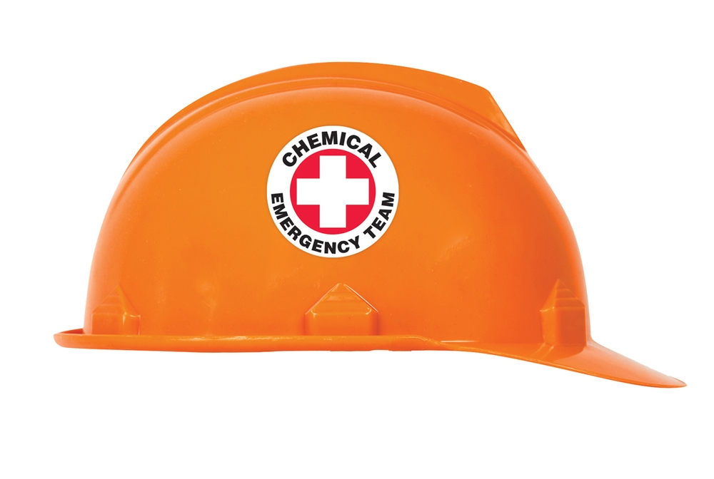 Chemical Emergency Team Hard Hat Stickers LHTL111