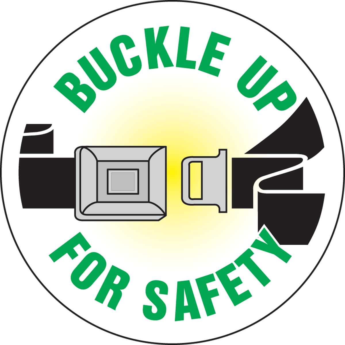 Buckle Up For Safety Hard Hat Decal LHTL112