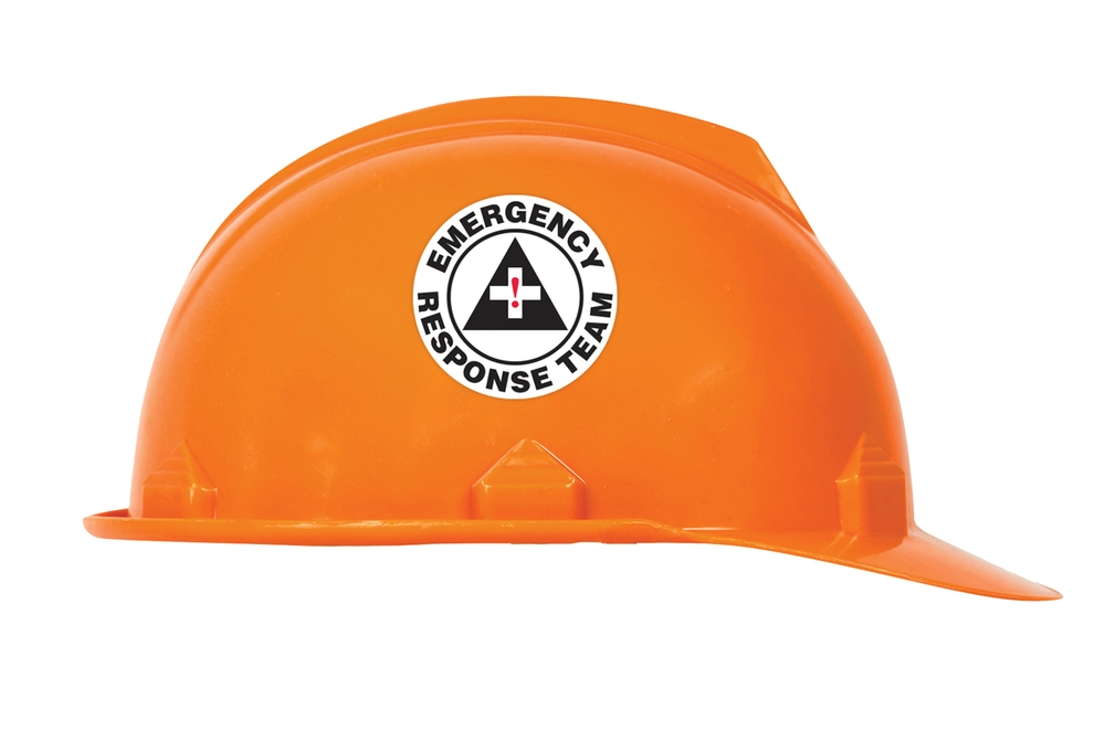 Emergency Response Team Hard Hat Labels LHTL121
