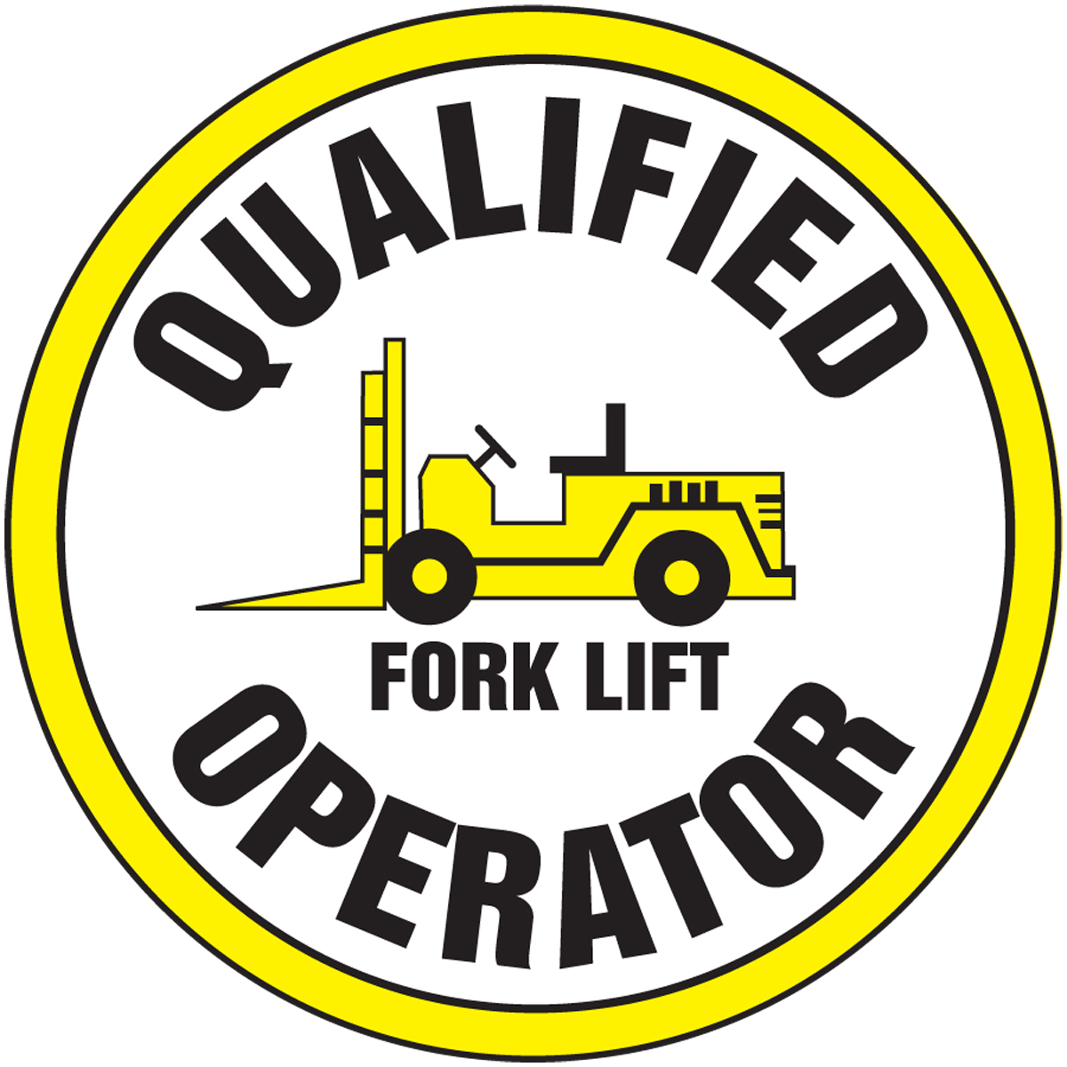 QUALIFIED FORKLIFT OPERATOR W/ GRAPHIC