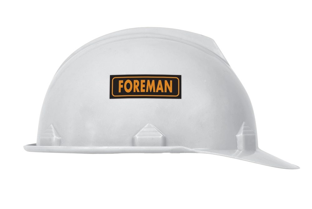 Helmet Decal Label Foreman Boss Manager Team Safety Committee Hard Hat Sticker 