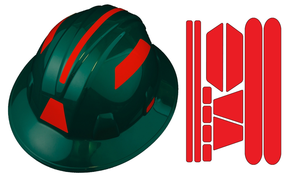 Viz-Kit™ Reflective Universal Hard Hat Visibility Kits: Geometric