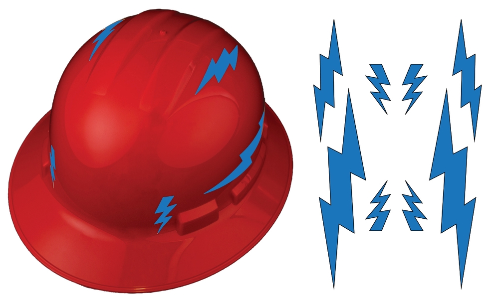 Viz-Kit™ Reflective Universal Hard Hat Visibility Kits: Lightning