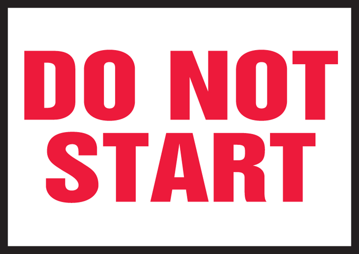 DO NOT START