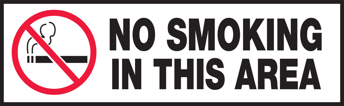 NO SMOKING IN THIS AREA (W/GRAPHIC)