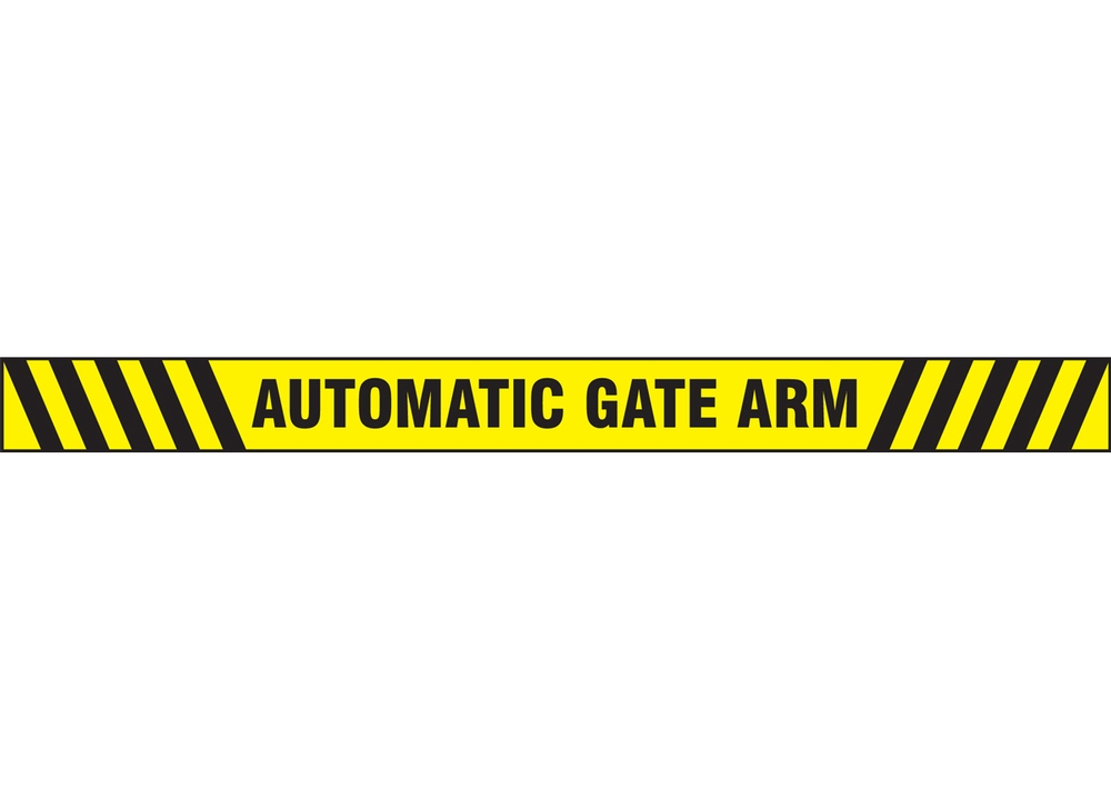Gate Arm Sign: Automatic Gate Arm