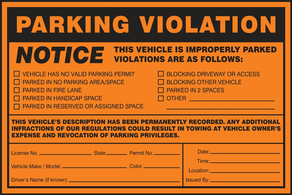 parking-violation-notice-template