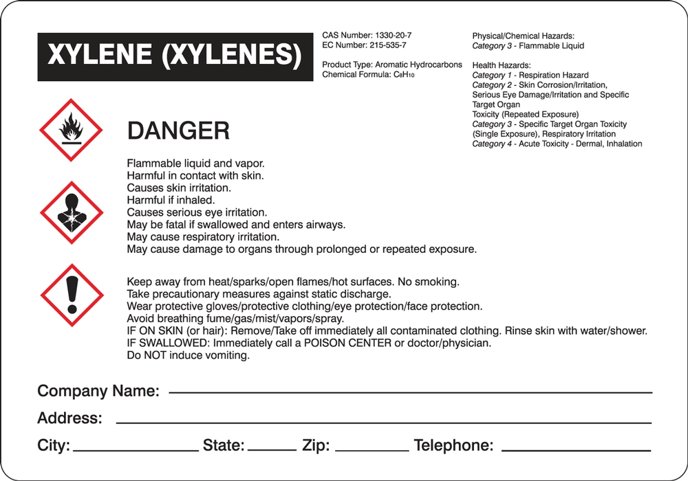 Acute Toxicity, GHS Pictogram Label, 1 x 1, Gloss Paper, 80