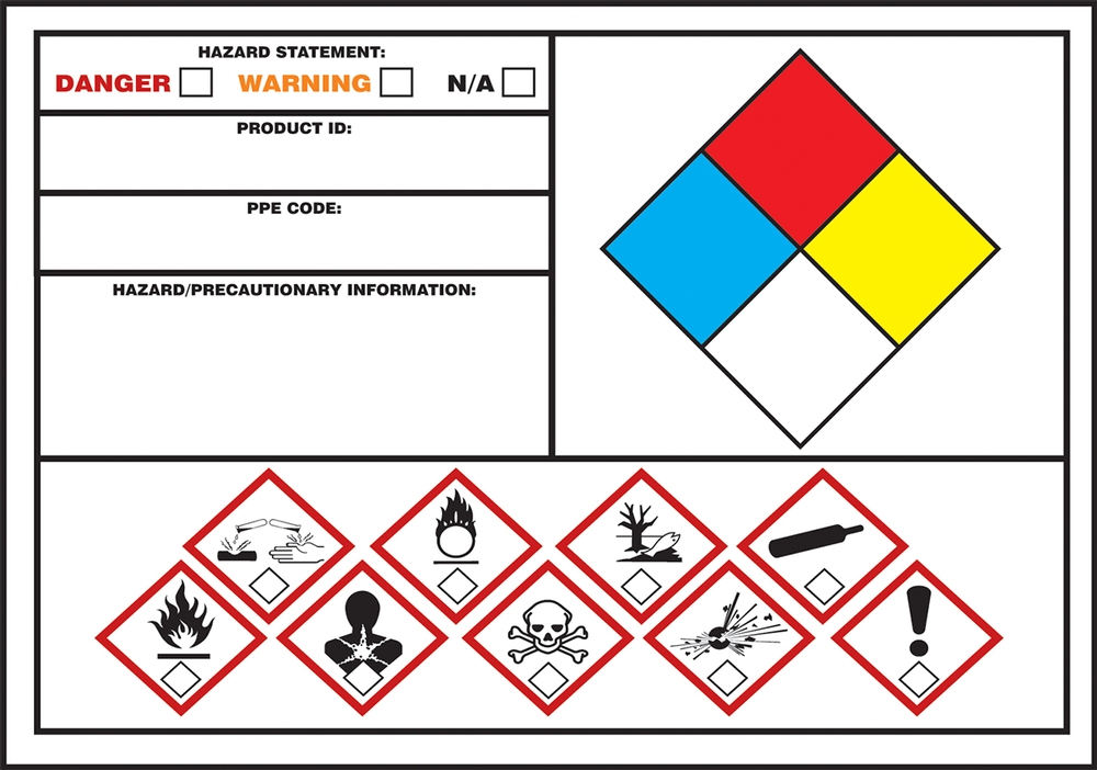 GHS/NFPA Secondary Label