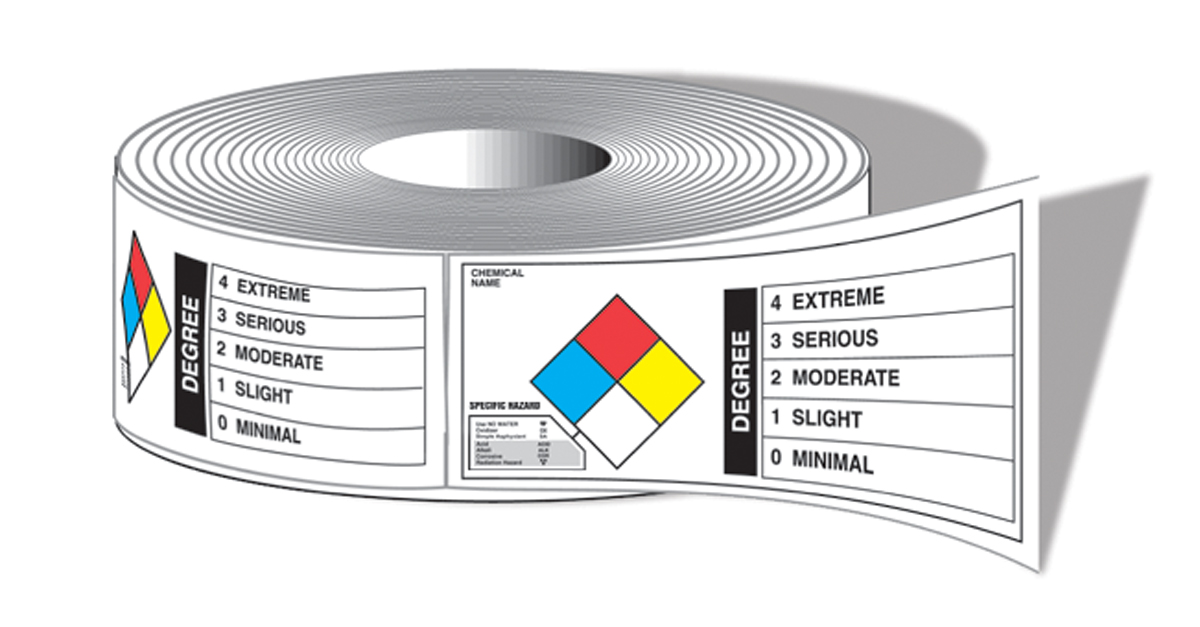 NFPA Chemical Classification Identifier Label
