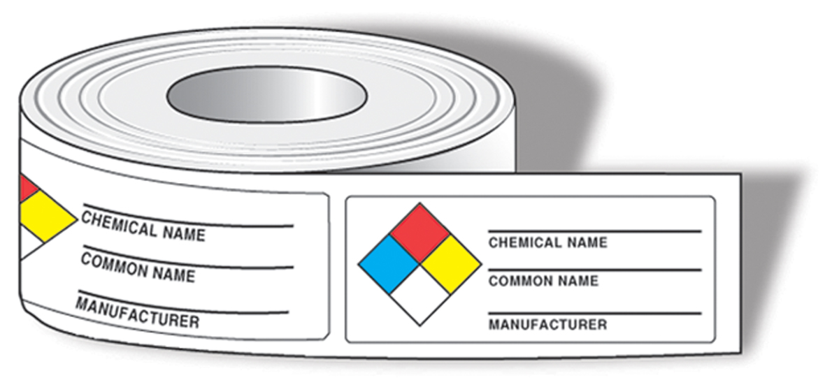 NFPA Common Chemical Identifier Label